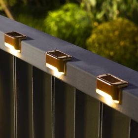 Solar Deck Lights Outdoor 16 Pack, Solar Step Lights Waterproof Led Solar lights for Outdoor Stairs, Step , Fence, Yard, Patio (Color: White)