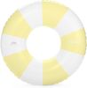 Giant Vintage Stripe Inflatable Tube Pool Float with Cup Holder 48" | Large Pool Float for Adults | Inner Tube Swimming Pool Toys Swim Rings | Pool Lo