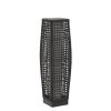 Solar Outdoor Floor Lamp, Lantern Wicker Deck Lights for Garden Decor, 1 Piece