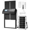 Automatic Chicken Coop Door, Solar & Battery Powered Chicken Door with LCD Display, Remote Control, Light Sensor & Timer, Anti-Pinch Security