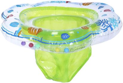 Baby Swimming Float Ring,Baby Inflatable Pool Floatie Baby Water Float Infant Swim Pool Rings for Toddler Kid Age 6-48 Months (Color: Green)