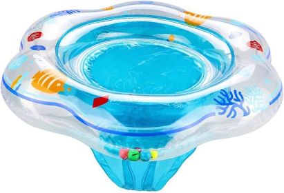 Baby Swimming Float Ring,Baby Inflatable Pool Floatie Baby Water Float Infant Swim Pool Rings for Toddler Kid Age 6-48 Months (Color: Blue)