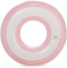 Giant Stripe Inflatable Tube Pool Float with Cup Holder 48" | Large Pool Float for Adults | Inner Tube Swimming Pool Toys Swim Rings | Pool Lounger Fl