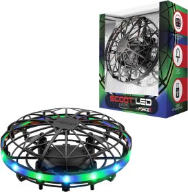 Scoot LED Hand Operated Drone for Kids or Adults - Hands Free Motion Sensor Mini Drones (Color: Green)