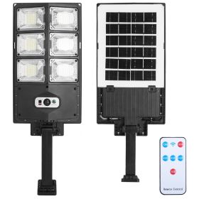 Solar Powered Wall Light 252 LED Beads PIR Motion Sensor Lamp Outdoor IP65 Waterproof with Remote Control for Garage Front Door Garden Pathway (Type: 126W)