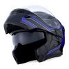 Motorcycle Street Bike Modular Flip up Dual Visor Full Face Helmet HB89