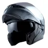 Motorcycle Street Bike Modular Flip up Dual Visor Full Face Helmet HB89