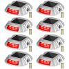 Driveway Lights, 8-Pack Solar Driveway Lights with Switch Button, Solar Deck Lights Waterproof