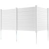 Outdoor Privacy Screens, 50" W x 50" H Air Conditioner Fence, Pool Equipment Enclosure, Horizontal Vinyl Privacy Fence