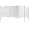 Outdoor Privacy Screens, 50" W x 50" H Air Conditioner Fence, Pool Equipment Enclosure, Horizontal Vinyl Privacy Fence
