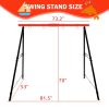 Porch Swing Frame 2 Seat, 440lbs Weight Capacity Swing Stand, Heavy Duty A-Frame Swing, Swing Stand Frame for Yoga Hammock Saucer Baby Porch Swing
