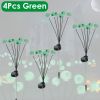 2Packs/4Packs Solar Scary Eyeballs Lights Outdoor Halloween Decoration Swaying Light Halloween Path Lights Ornaments with Total 12LED IP65 Waterproof