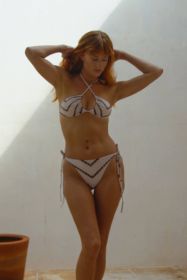 Vega String Bikini in Tan Shibori (size: 2XS)