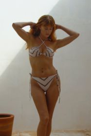 Vega String Bikini in Black Shibori (size: L)