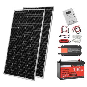 400W 12V Complete Solar Power Kit (Number of Solar Panels x Power: 2x200W)