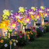 Solar Christmas Tree Outdoor Decor, Waterproof Solar Xmas Decorations Garden Stake Lights