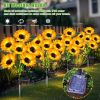 Solar Christmas Tree Outdoor Decor, Waterproof Solar Xmas Decorations Garden Stake Lights