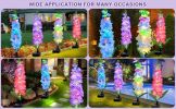 Solar Powered Hyacinth Flower Light, Solar Garden Patio Yard Decor, Color-Changing, Waterproof, Energy-Efficient, and Durable Outdoor Decoration