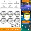 Swimming Pool Lights Solar Floating Light with Multi-Color LED Waterproof Outdoor Garden Lights 6pcs