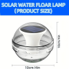 Outdoor Solar Rechargeable Floating Pool Lights,Pool Lights That Float with Solar Charging Panel,IPX7 Waterproof for Inground Pool, Bathroom, Bathtub