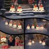 4 Pack Christmas Tree Solar Pathway Lights Outdoor Decorations