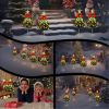 4 Pack Christmas Tree Solar Pathway Lights Outdoor Decorations