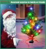 Solar Christmas Tree Outdoor Decor, Waterproof Solar Xmas Decorations Garden Stake Lights