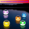 Outdoor Solar Rechargeable Floating Pool Lights,Pool Lights That Float with Solar Charging Panel,IPX7 Waterproof for Inground Pool, Bathroom, Bathtub