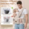 Baby Carrier with Hip Seat, 6-in-1 Baby Carrier Newborn to Toddler, Forward-Facing Carry for Active Babies, Adjustable Detachable Infant Carrier
