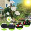 2Pcs Solar Powered Lights Outdoor Rose Flower LED Decorative Lamp Water Resistant Pathway Stake Lights For Garden Patio Yard Walkway