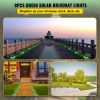Driveway Lights, 8-Pack Solar Driveway Lights with Switch Button, Solar Deck Lights Waterproof