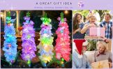 Solar Powered Hyacinth Flower Light, Solar Garden Patio Yard Decor, Color-Changing, Waterproof, Energy-Efficient, and Durable Outdoor Decoration