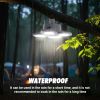 USB Solar Camping Light with Remote Control - Folding Rechargeable Lantern, 360°Lighting Waterproof Hanging Tent Lights Outdoor Light for Camping