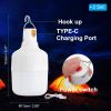 Camping Lantern, 2 Pack Rechargeable LED Tent Lamp Lights Bulb Portable Hanging 3 Lighting Modes 90W with Clip Hook for Camping, Hiking, Fishing