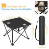 1Pc/2Pcs Options -- Foldable Camping Table Portable Picnic Table Lightweight Travel Desk with 2 Cup Holders Carrying Bag