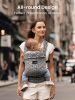 Baby Carrier Newborn to Toddler, Lightweight Ergonomic 7-44 lbs Newborn Carrier with Head Support