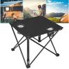 1Pc/2Pcs Options -- Foldable Camping Table Portable Picnic Table Lightweight Travel Desk with 2 Cup Holders Carrying Bag