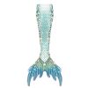 Mermaid Tail Swimsuit with Monofin Women  Swimwear Bikini Set