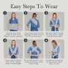 Baby Wrap, Buttery-Soft Baby Carrier Newborn to Toddler 8-25 Lbs., Lightweight & Hands-Free Breathable Summer Carrier
