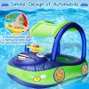 Inflatable Baby Pool Float with Canopy