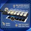 8000LM 8500K LED Solar Street Light 800W Commercial Oudoor Lights Outdoor Waterproof Hight Brightness LED