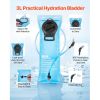 Hydration Backpack, 15L Insulated Hydration Pack Backpack with 3L TPU Water Bladder, Hiking Water Backpack with Storage for Men Women