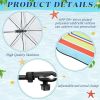 2 Pcs Automatic Chair Umbrella with Universal Clamp 44" UPF 50+ Portable Clamp on Beach Chair Adjustable Wheelchair Umbrella for Outdoor Patio Parasol