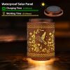 Hummingbird Solar Lanterns Garden Decor Birthday Gifts for Women Mon Grandma Metal Hanging Solar Lights Outdoor Decoration for Outside LED Lanterns fo