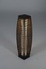 Solar Outdoor Floor Lamp, Lantern Wicker Deck Lights for Garden Decor, 1 Piece