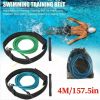 4m Swimming Elastic Training Belt Resistance Safety Strap With Mesh Packaging; Swimming Training Accessories
