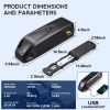48V Ebike Battery, 15Ah Electric Bike Lithium Battery, 48 Volts Electric Bicycle Motor with Charger, for 200W -1100W