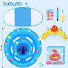 Baby Pool Float with Canopy, Inflatable Baby Swim Float with UPF50+ Sun Protection