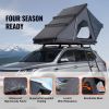 Rooftop Tent Hard Shell, Naturnest Rooftop Tent Hardshell for 2-3 Person, Hard Shell Roof Top Tent with Telescopic Ladder Thick Mattress