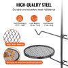 Swivel Campfire Grill, Fire Pit Grill Grate over Fire Pits, Heavy Duty Steel Grill Grates, 360° Adjustable Open Fire Outdoor Cooking Equipment